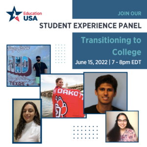 Photos of the five student panelists.